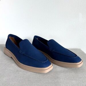 Clergerie Oscar Nubuck Loafers Blue EU 36.5 US 6.5 Platform MSRP $370